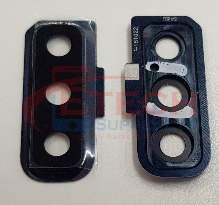 Samsung Galaxy A7 2018 A750F Replacement Rear Camera Ring With Lens & Adhesive - Black