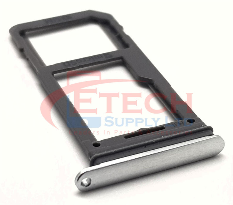 Samsung Galaxy S8 G950F / S8 Plus G955F Replacement Sim / SD Card Tray  - Arctic Silver