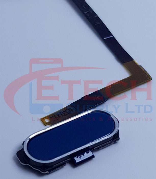 Samsung Galaxy S6 G920F Replacement Home Button With Flex Cable - Blue Topaz