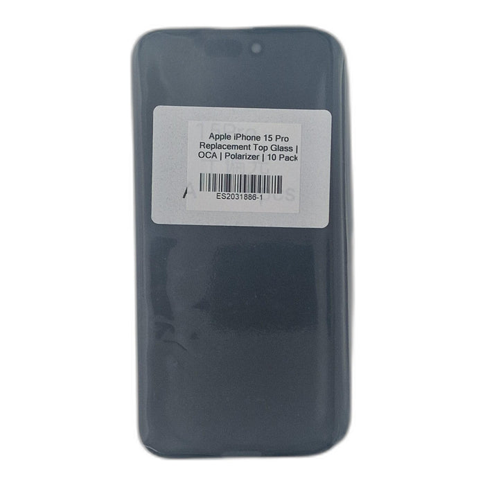 Apple iPhone 15 Pro Replacement Top Glass | OCA | Polarizer | 10 Pack