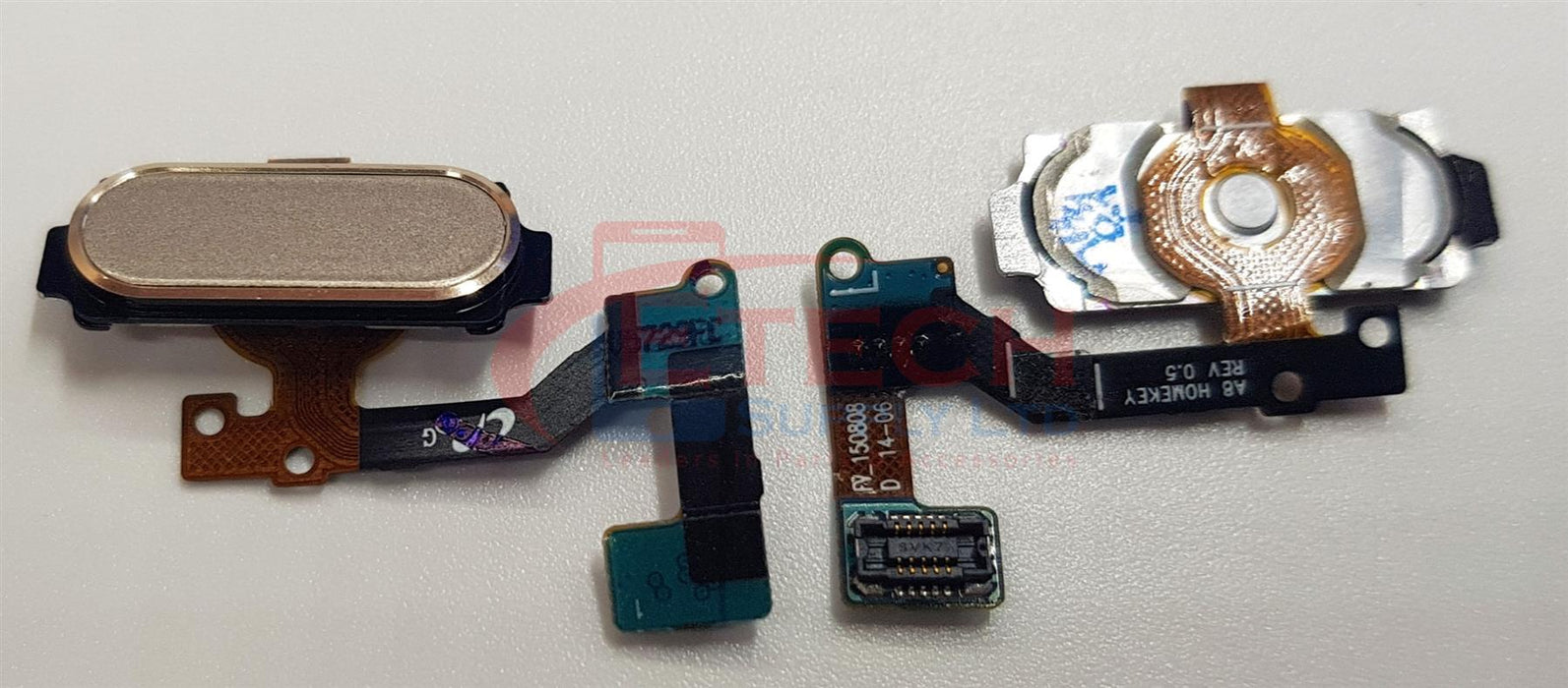 Samsung Galaxy A8 2015 A8000 Replacement Home Button With Flex Cable - Champagne Gold
