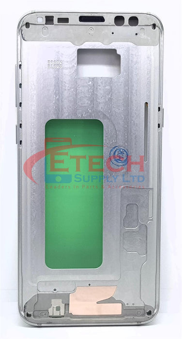 Samsung Galaxy S8 Plus G955F Replacement Mid Frame Housing With Small Parts - Arctic Silver