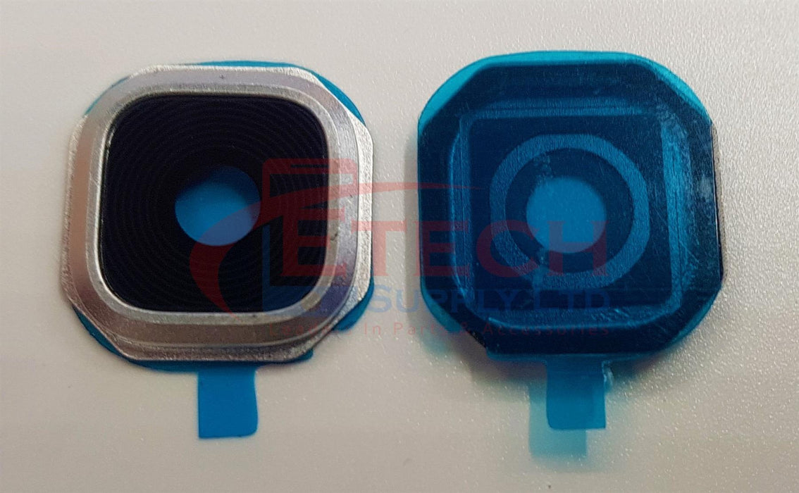 Samsung Galaxy A7 A710F 2016 Replacement Rear  Camera Ring With Lens & Adhesive - Silver
