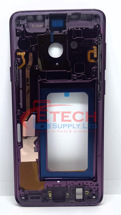 Samsung Galaxy S9 Plus G965F Replacement Mid Frame Housing With Parts - Lilac Purple