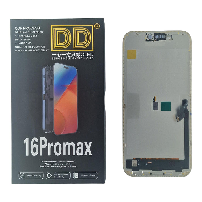 Apple iPhone 16 Pro Max Replacement Screen | Soft OLED | 120hz | Small Camera Hole | DD