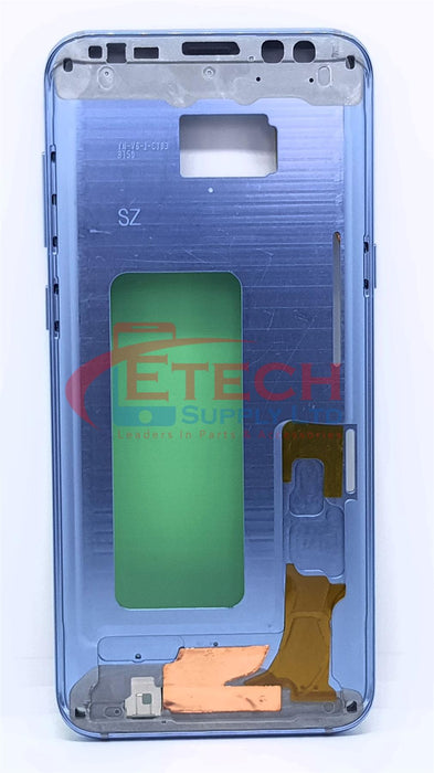 Samsung Galaxy S8 Plus G955F Replacement Mid Frame Housing With Small Parts - Coral Blue