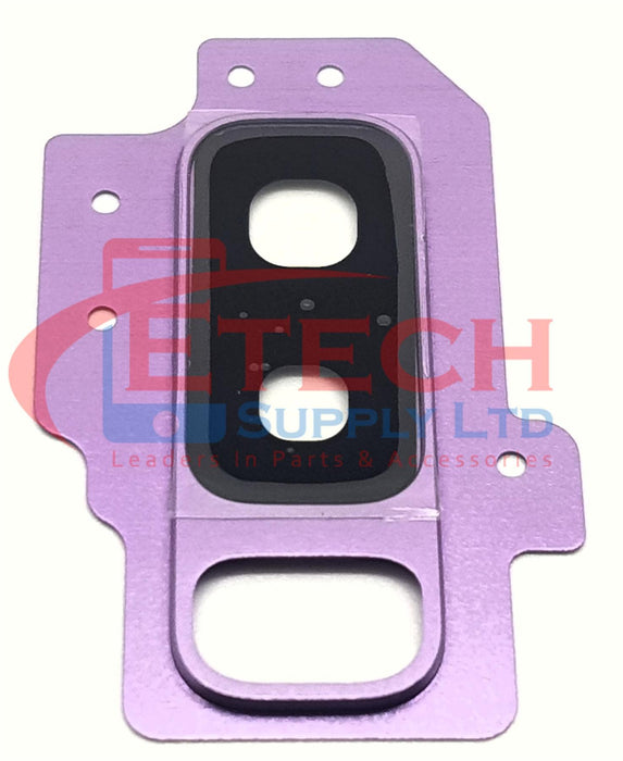 Samsung Galaxy S9 Plus G965F Replacement Rear Camera Ring With Lens & Adhesive - Lilac Purple