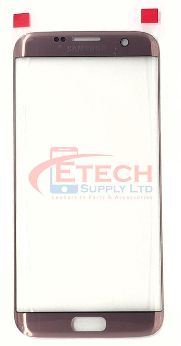 Samsung Galaxy S7 Edge G935F Replacement Top Glass Without OCA - Pink Gold