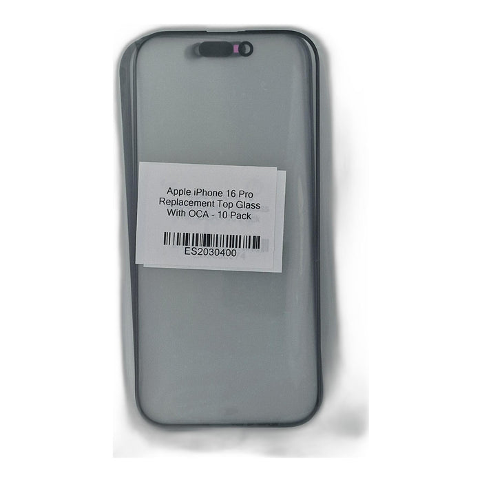 Apple iPhone 16 Pro Replacement Top Glass With OCA - 10 Pack