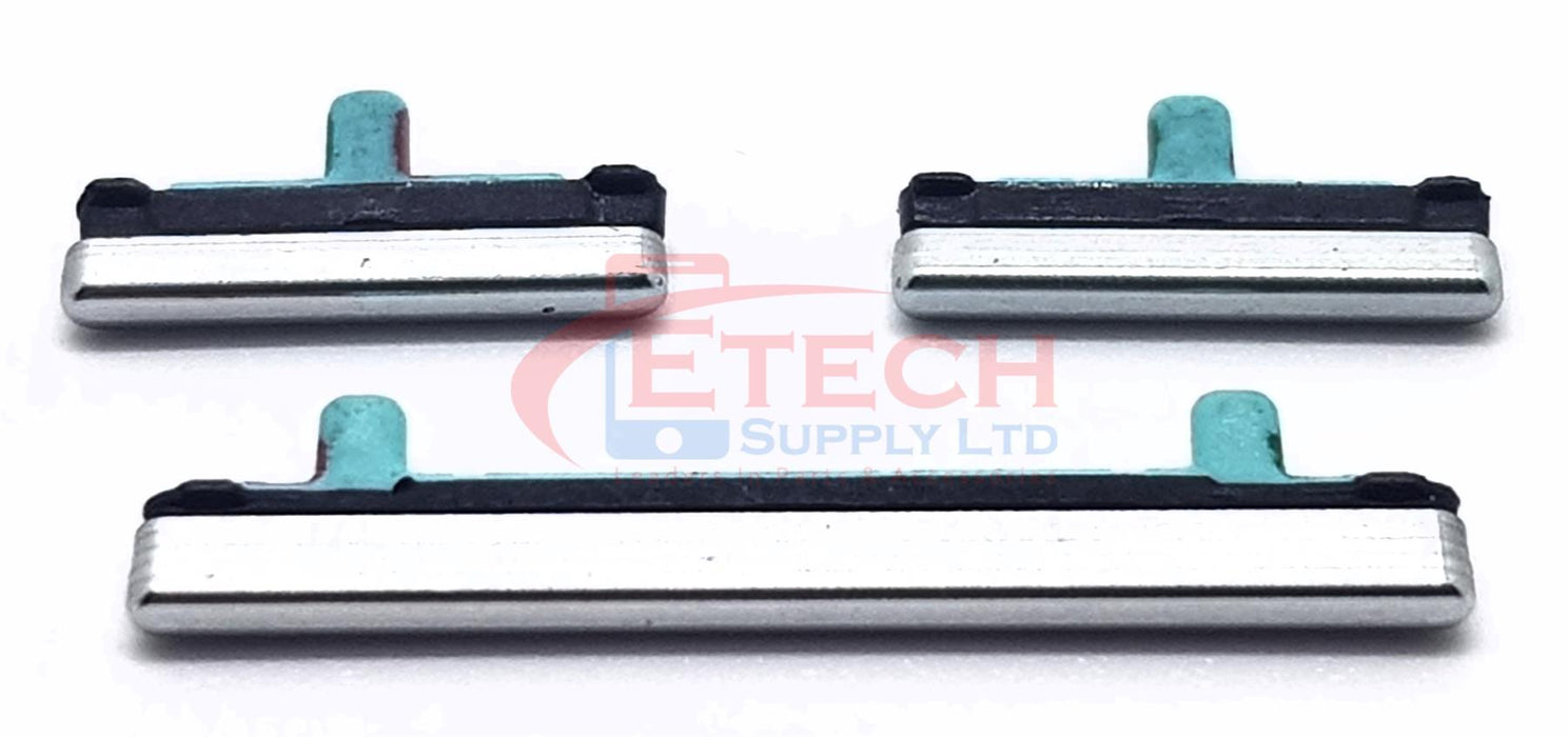 Samsung Galaxy S8 G950F / S8 Plus G955F Replacement External Volume / Power / Bixby Buttons Set - Artic Silver