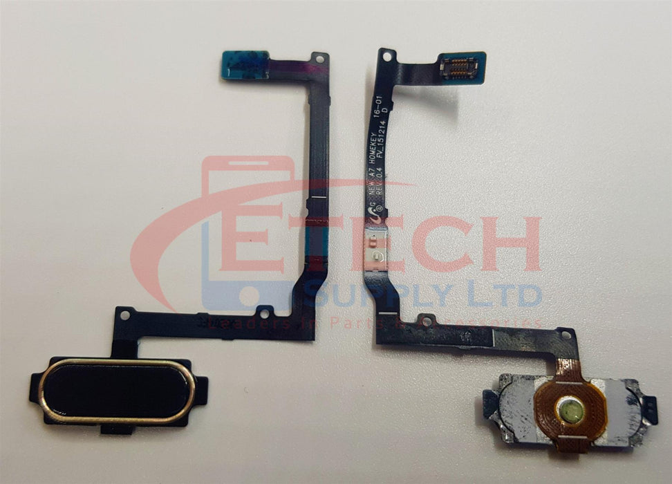 Samsung Galaxy A7 A710F 2016 Replacement Home Button With Fingerprint Scanner - Gold