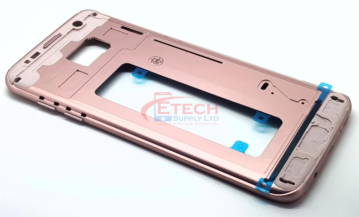 Samsung Galaxy S7 Edge G935F Replacement Frame With Small Parts - Pink Gold