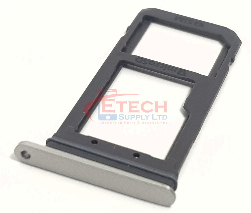Samsung Galaxy S7 G930F Replacement Sim / SD Card Tray - Silver Titanium