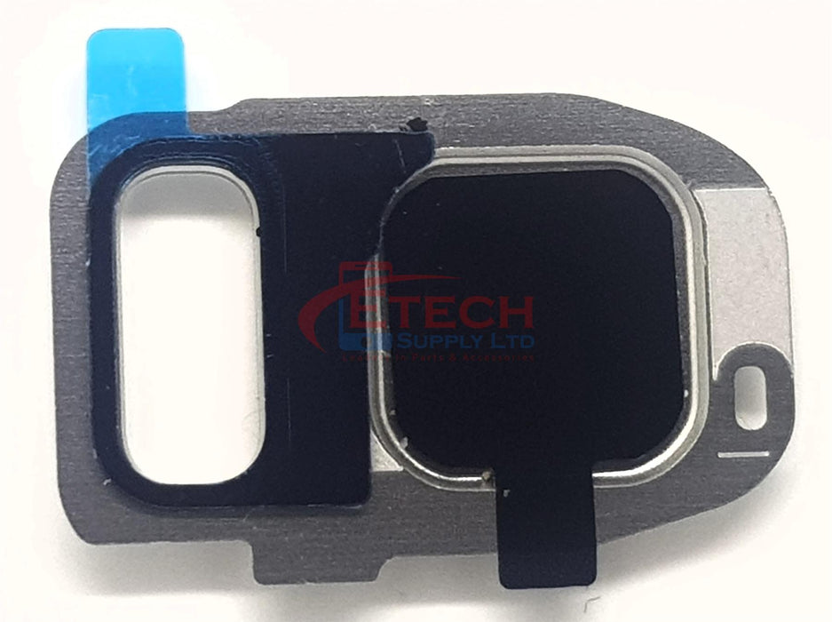 Samsung Galaxy S7 G930F / S7 Edge G935F Replacement Rear Camera Ring With Lens & Adhesive - Silver Titanium