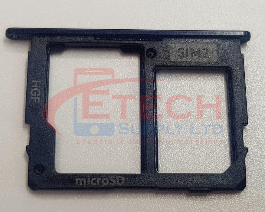 Samsung Galaxy J7 J730F 2017 Replacement SIM 2 & SD Card Tray Holder -  Black