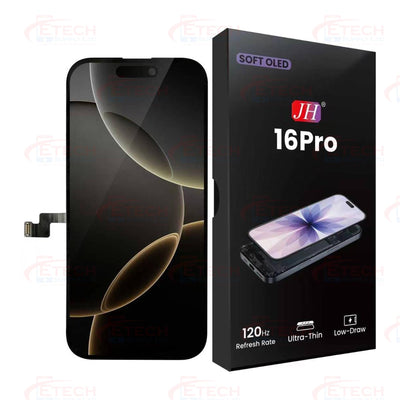 Apple iPhone 16 Pro Replacement Screen | Soft OLED | 120Hz | JH
