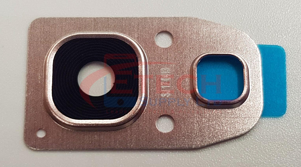 Samsung Galaxy A7 2017 A720F Replacement Rear Camera Ring With Lens & Adhesive - Peach Cloud