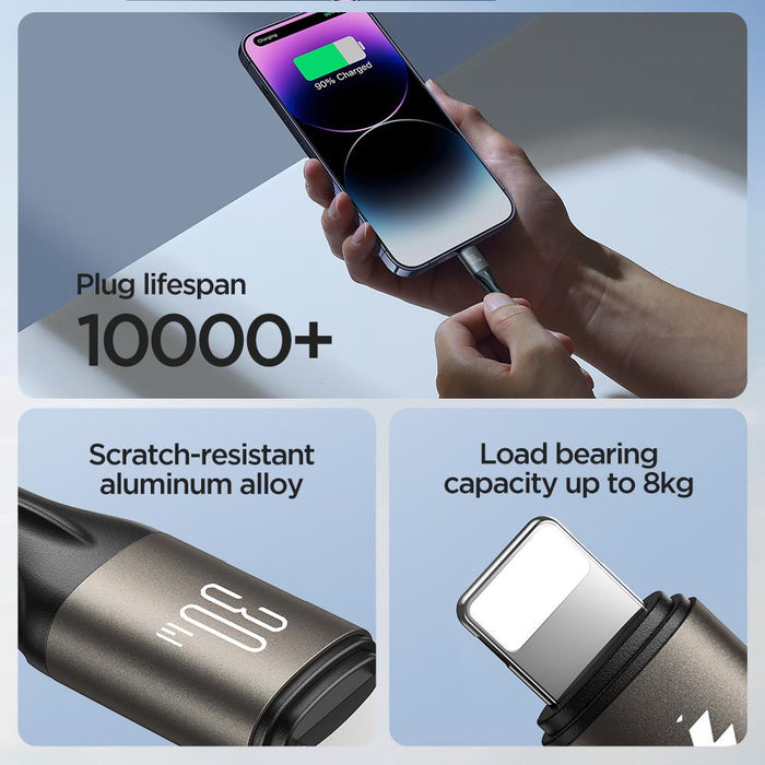 Joyroom S-A25 Light-Speed Series 30W Fast Charging Cable | Type-C to Lightning | 1.2M | Black