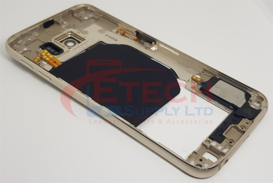 Samsung Galaxy S6 G920F Replacement Mid Frame Housing With Small Parts - Gold Platiunm