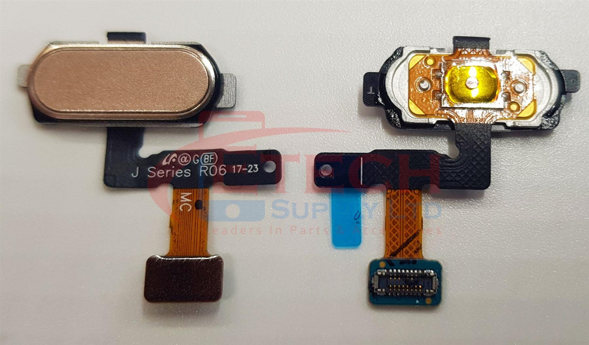 Samsung Galaxy J5 J530F 2017 Replacement Home Button With Fingerprint Scanner - Gold