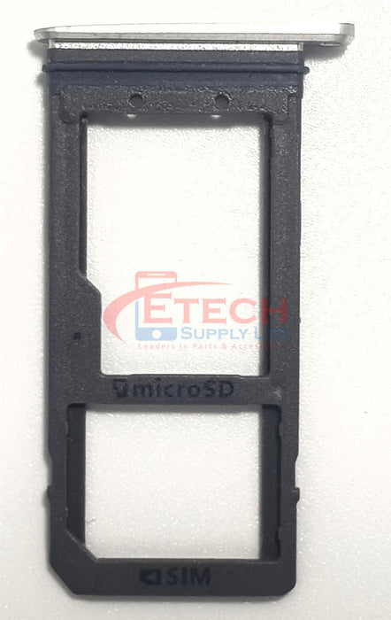 Samsung Galaxy S7 G930F Replacement Sim / SD Card Tray - Silver Titanium