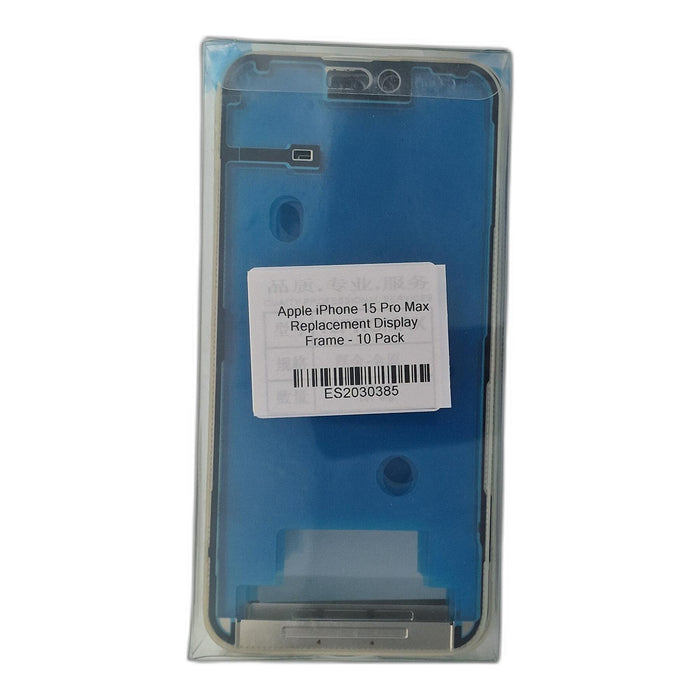 Apple iPhone 15 Pro Max Replacement Display Frame - 10 Pack