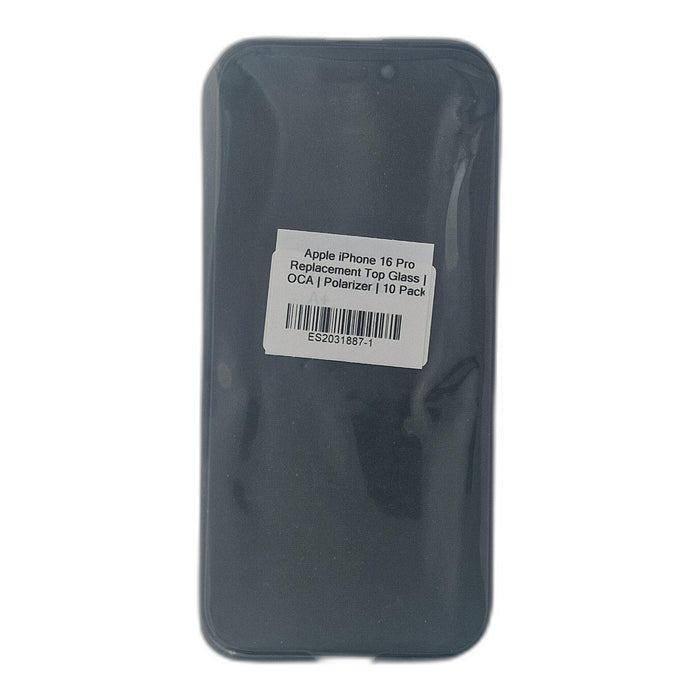 Apple iPhone 16 Pro Replacement Top Glass | OCA | Polarizer | 10 Pack