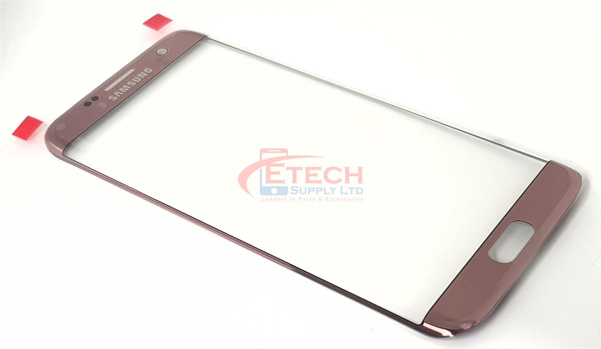 Samsung Galaxy S7 Edge G935F Replacement Top Glass Without OCA - Pink Gold