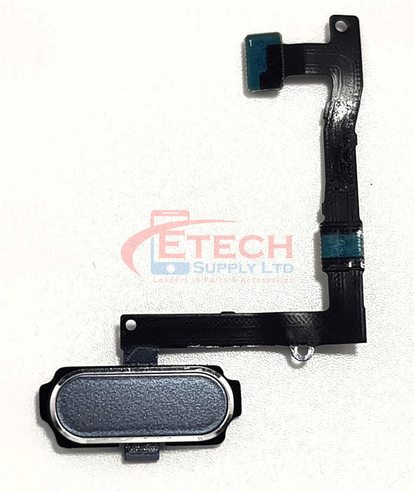 Samsung Galaxy S6 Edge Plus G928F Replacement Home Button With Flex Cable - Silver Titan