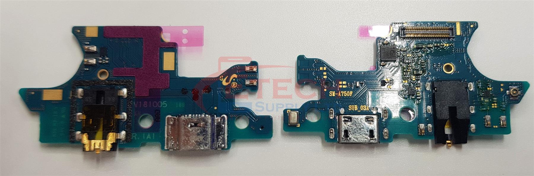 Samsung Galaxy A7 2018 A750F Replacement USB Charging Board With Microphone And Headphone Jack