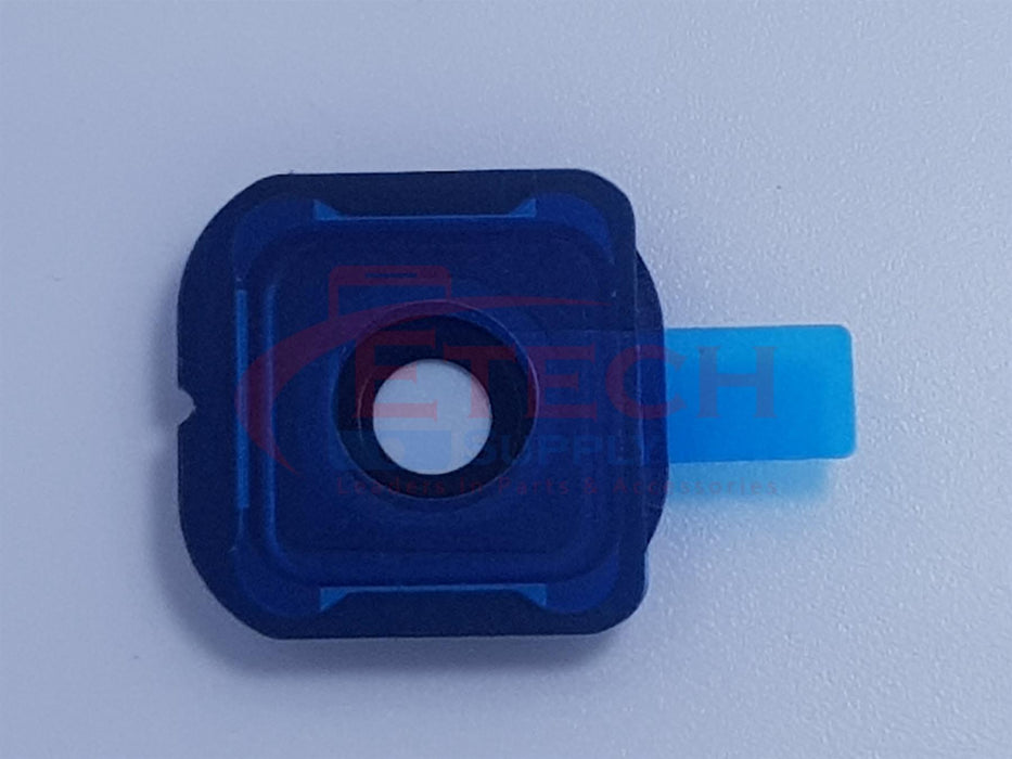 Samsung Galaxy S6 Edge G925F Replacement Rear Camera Ring With Lens & Adhesive - Black Sapphire