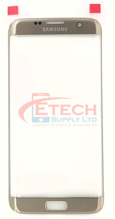 Samsung Galaxy S7 Edge G935F Replacement Top Glass Without OCA - Gold Platinum