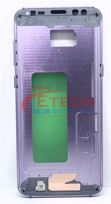 Samsung Galaxy S8 Plus G955F Replacement Mid Frame Housing With Small Parts - Orchid Gray
