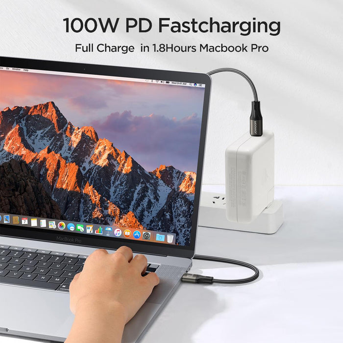 Joyroom S-A25 Light-Speed Series 100W Fast Charging Cable | Type-C to Type-C | 1.2M | Black