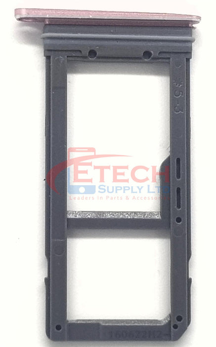 Samsung Galaxy S7 Edge G935F Replacement Sim / SD Card  Tray - Pink Gold