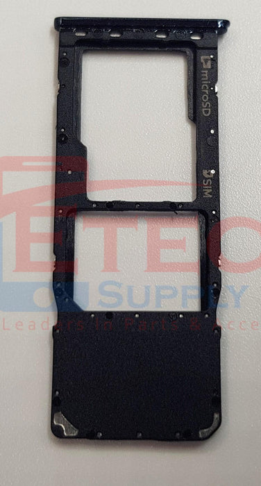 Samsung Galaxy A7 2018 A750F Replacement SIM & SD Card Tray Holder - Black