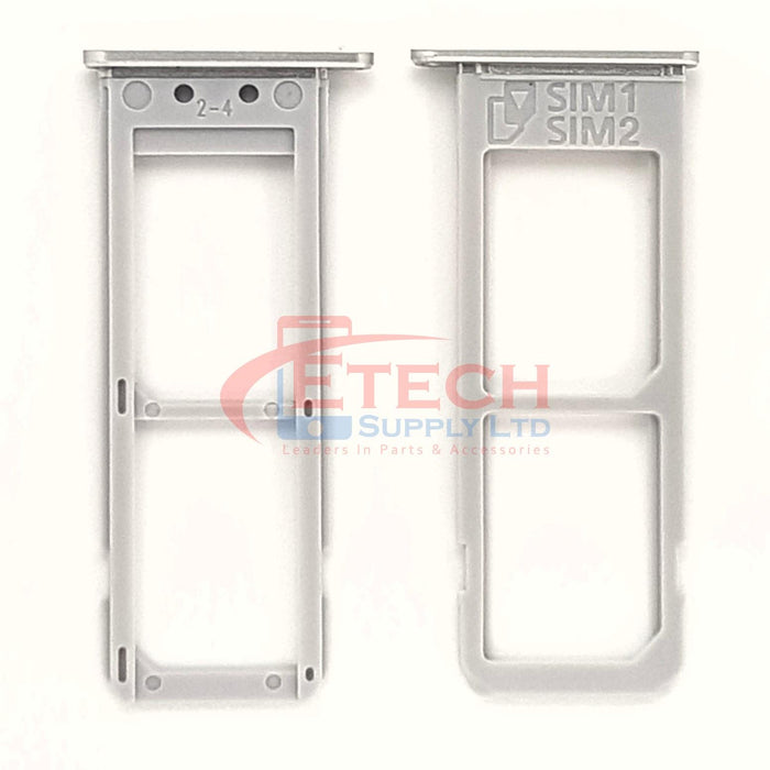 Samsung Galaxy S6 Edge Plus G928F Replacement Dual Sim Tray - Silver