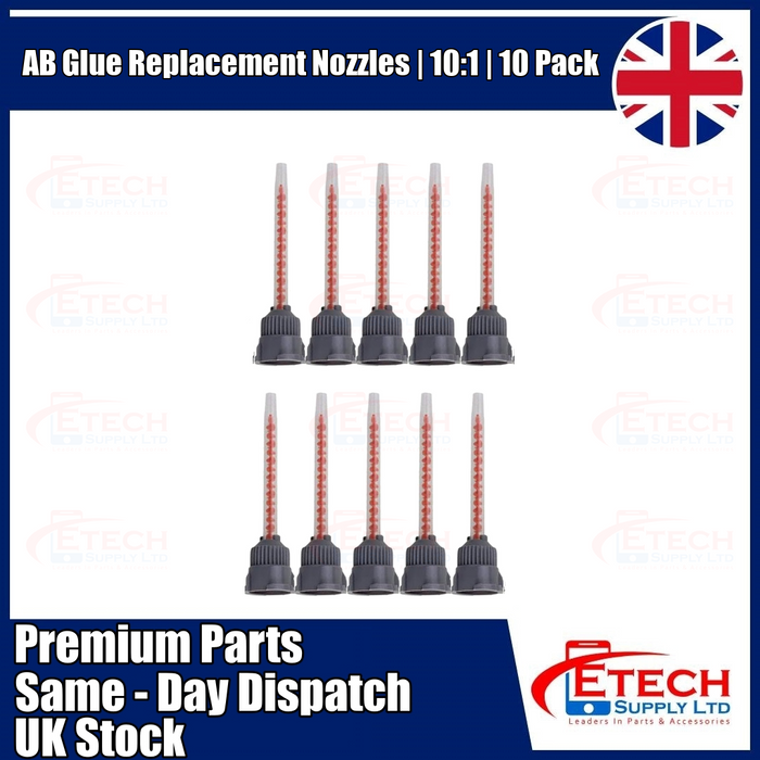 AB Glue Replacement Nozzles | 10:1 | 10 Pack