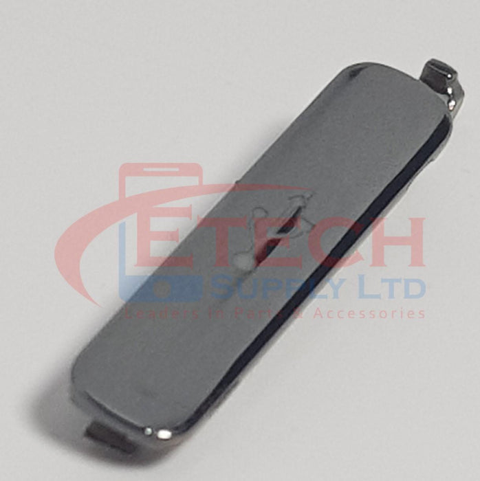 Samsung Galaxy S5 G900F Replacement USB Port Cover - Silver