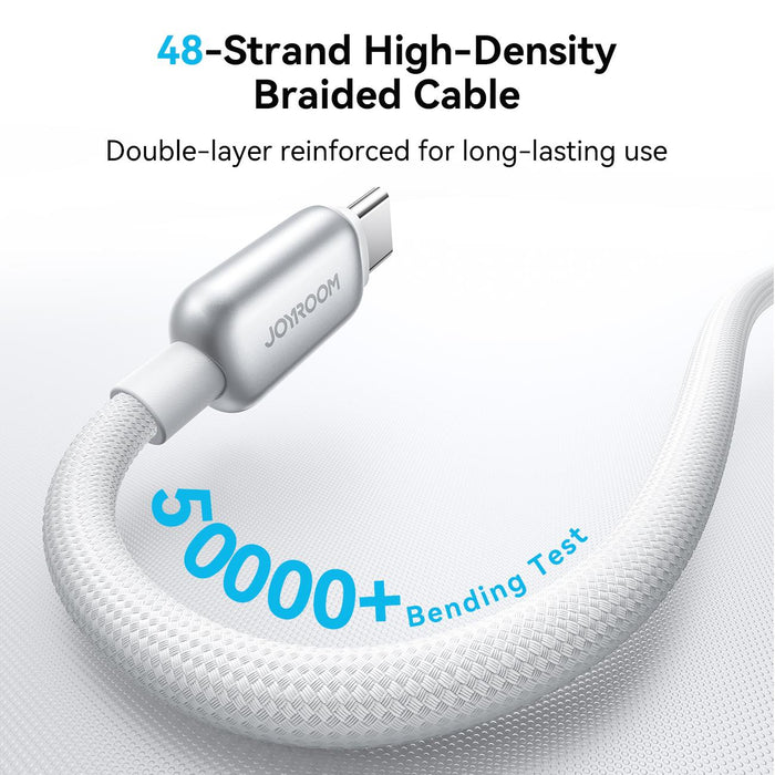 Joyroom S-A55 StarFlight Series 30W Auto Power-Off Fast Charging Cable | Type-C to Lightning | 1.2M | White