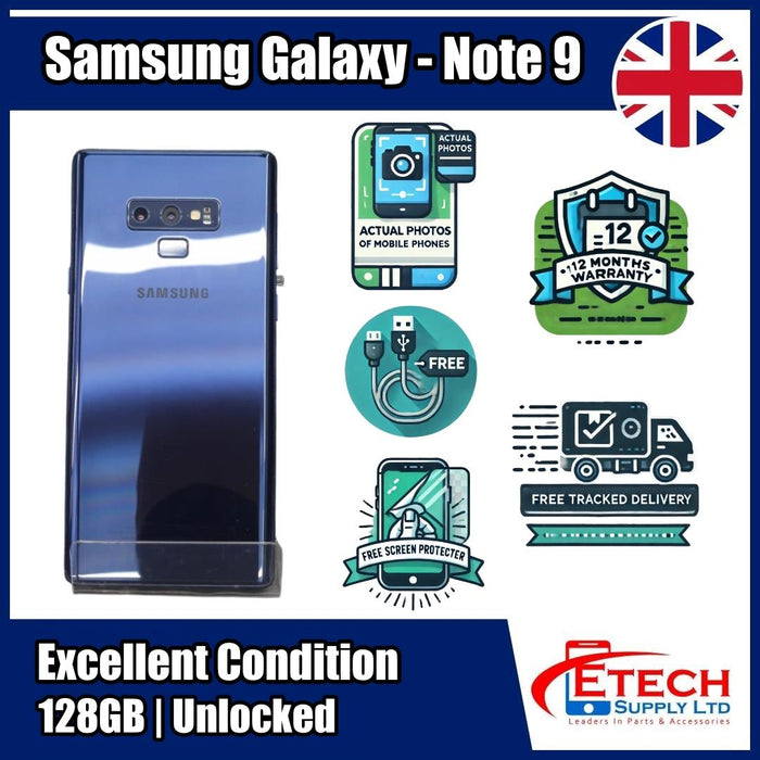 Samsung Galaxy Note 9 | 128GB | Unlocked | Ocean Blue | Grade B | 747