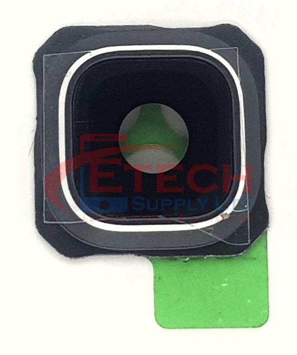 Samsung Galaxy S6 Edge Plus G928F Replacement Rear Camera Ring With Lens & Adhesive - Silver Titan