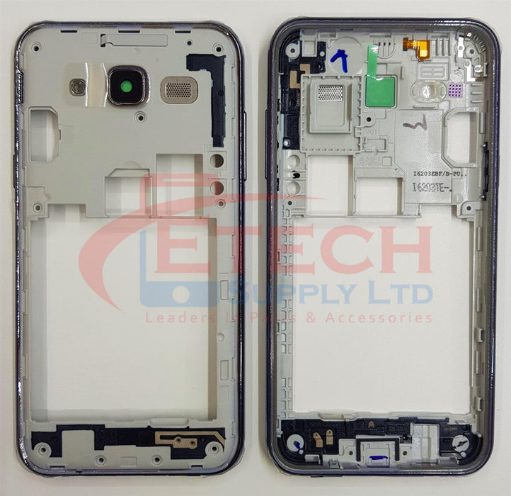 Samsung Galaxy J5 J500F 2015 Replacement Mid Frame Chassis With Buttons - Silver