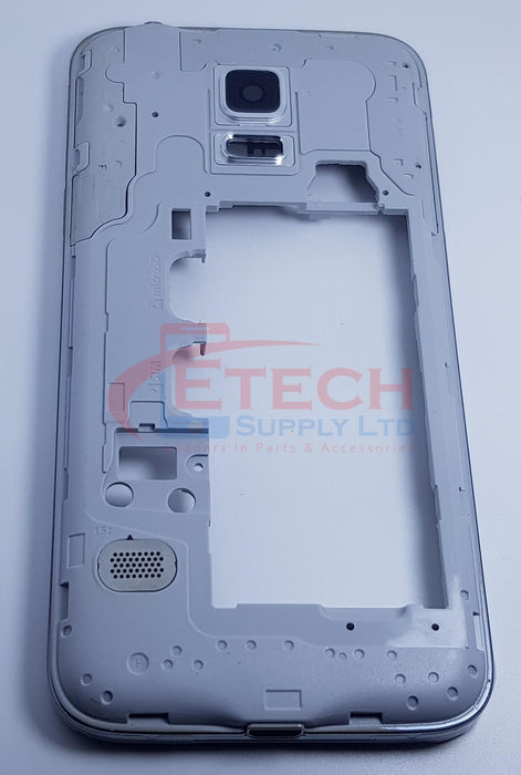 Samsung Galaxy S5 Mini G800F Replacement Chassis Bezel With Small Parts - Silver