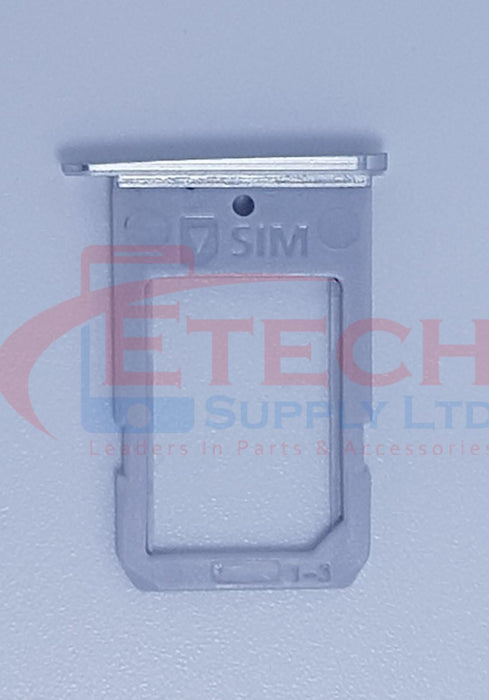 Samsung Galaxy S6 Edge G925F Replacement Sim Tray - Silver