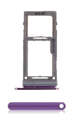 Samsung Galaxy S9 G960F / S9 Plus G965F Replacement Sim / SD Card Tray - Lilac Purple