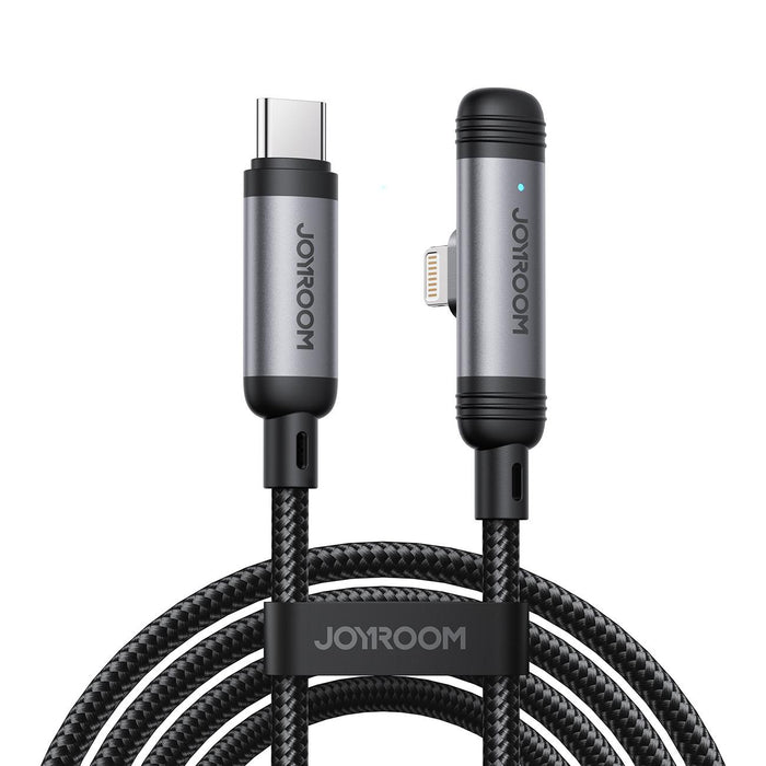 Joyroom S-A56 EnjoyX Series 30W 90 Degree Angled Fast Charging Cable | Type-C to Lightning | 1.2M | Black
