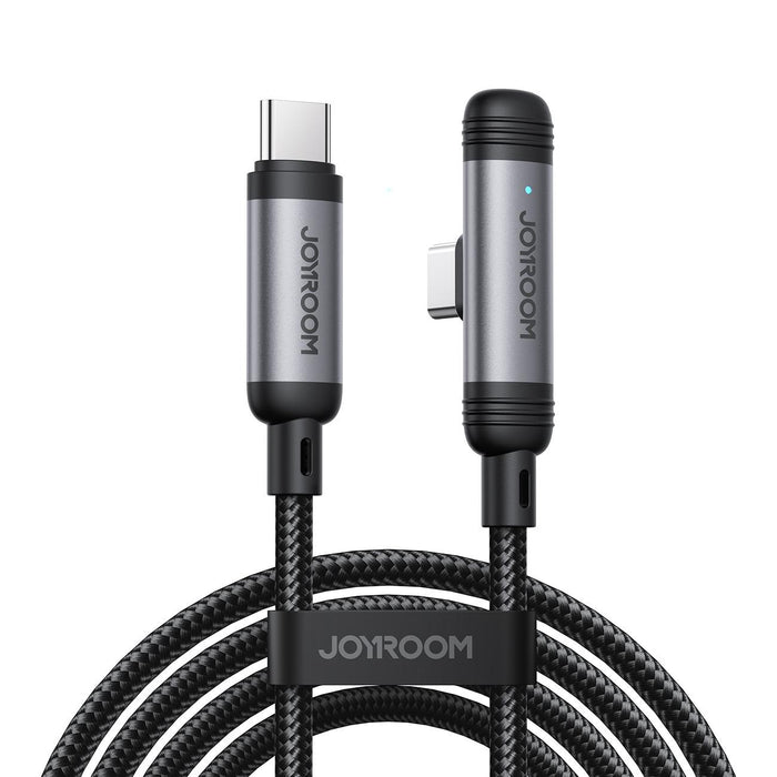 Joyroom S-A56 EnjoyX Series 60W 90 Degree Angled Fast Charging Cable | Type-C to Type-C | 1.2M | Black
