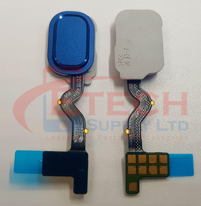 Samsung Galaxy A6 A600F / A6 Plus A605F 2018 Replacement Home Button With Finger Print Reader - Blue