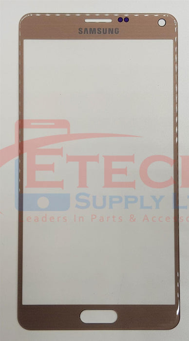 Samsung Galaxy Note 4 N910F Replacement Top Glass Without OCA - Bronze Gold